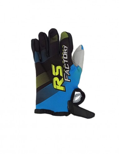 Gants Cross RS Factory Enfant Bleu
