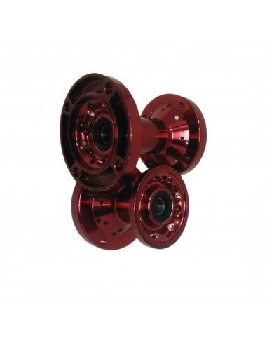 Paire moyeux de roue CNC anodisé