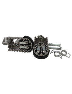 Paire cale pieds inox +... 2