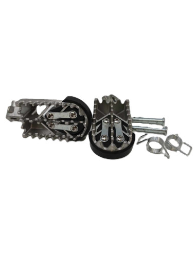Paire cale pieds inox + protection...