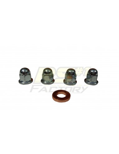 Kit 4 ecrous de culasse m7 borgne...